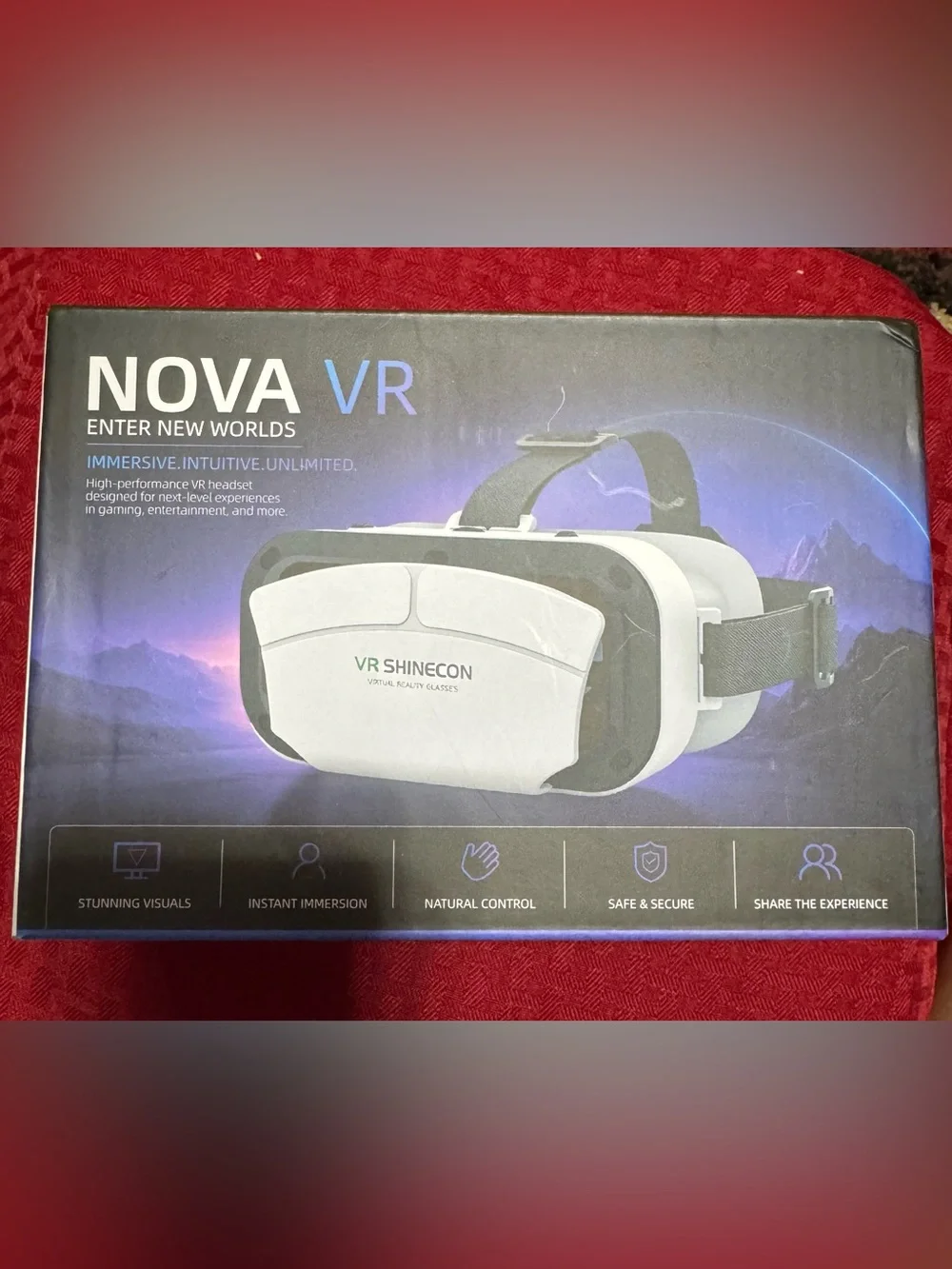 VR Shinecon Nova VR Headset — White Mobile Smartphone VR